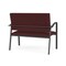Lesro Newport 2 Seat Tandem Seating Metal Frame No Center Arms, Charcoal, RF Nebbiolo Upholstery NP1501 - alternate 2